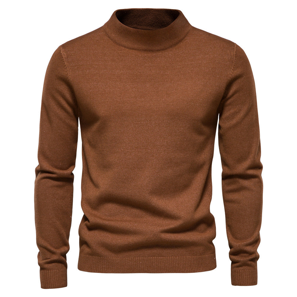 Herren Eleganter Rollkragenpullover aus hochwertiger Strickware Echoarchiv