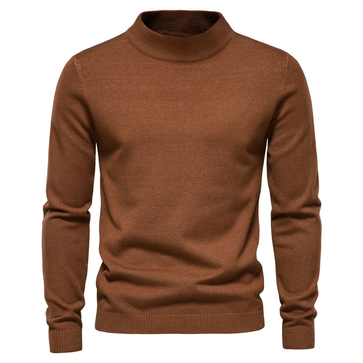Herren Eleganter Rollkragenpullover aus hochwertiger Strickware Echoarchiv