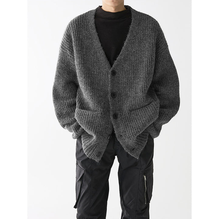 Herren Grobstrickjacke mit praktischen Taschen und stylischem Design Echoarchiv