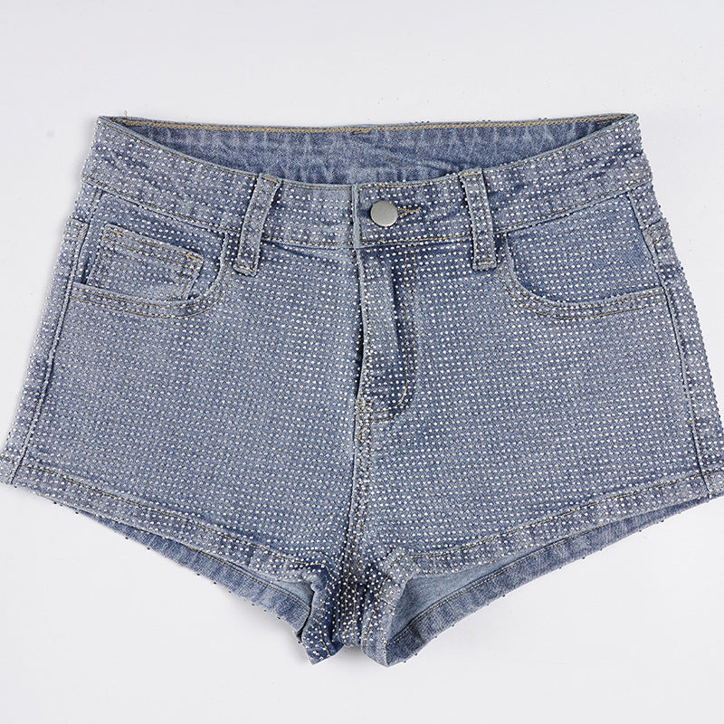 Damen Jeansshorts mit Glitzerakzenten Echo Archiv