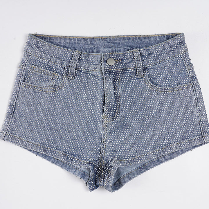 Damen Jeansshorts mit Glitzerakzenten Echo Archiv