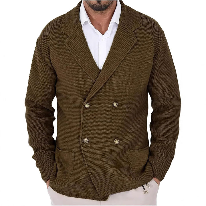 Herren Strickjacke mit doppelt schmeichelndem Schnitt Echoarchiv