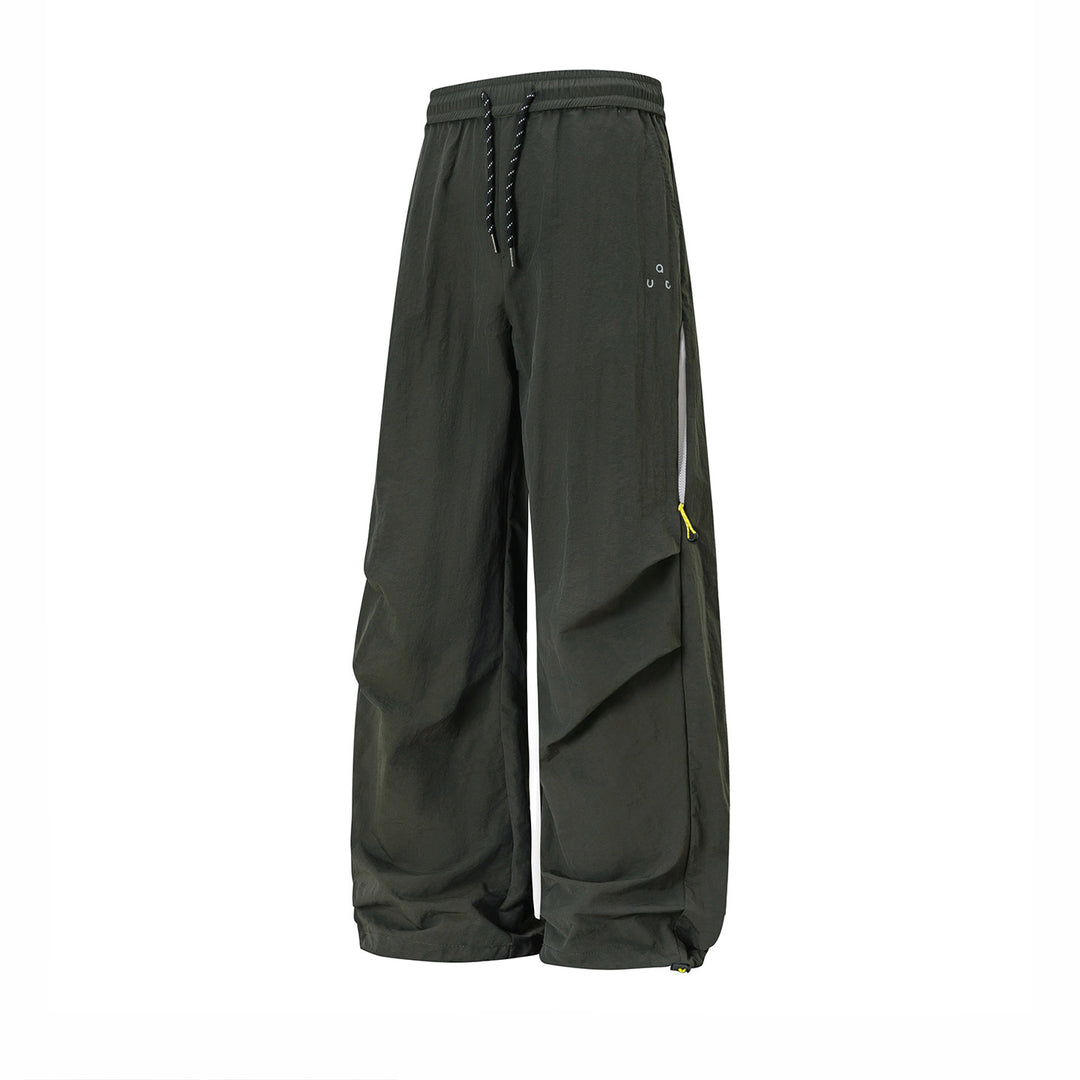 Unisex Weite technische Cargo-Hose mit Kordelbund, Zip-Taschen und verstellbarem Saum Echo Archiv