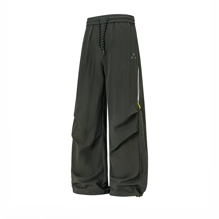 Unisex Weite technische Cargo-Hose mit Kordelbund, Zip-Taschen und verstellbarem Saum Echo Archiv