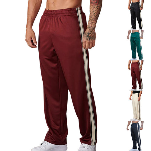 Herren sportliche Trainingshose mit seitlichen Streifen Echoarchiv