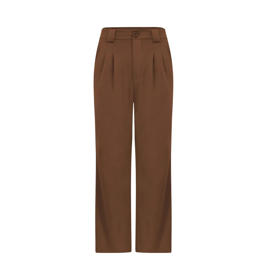 Damen Hochtaillierte Wide‑Leg Hose mit Bügelfalte und seitlichem Schlitz – Avélisse