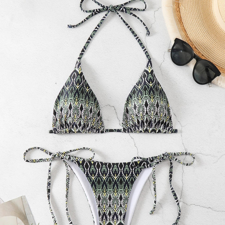 Damen Triangel-Bikini mit verspieltem Knoten-Design Echo Archiv