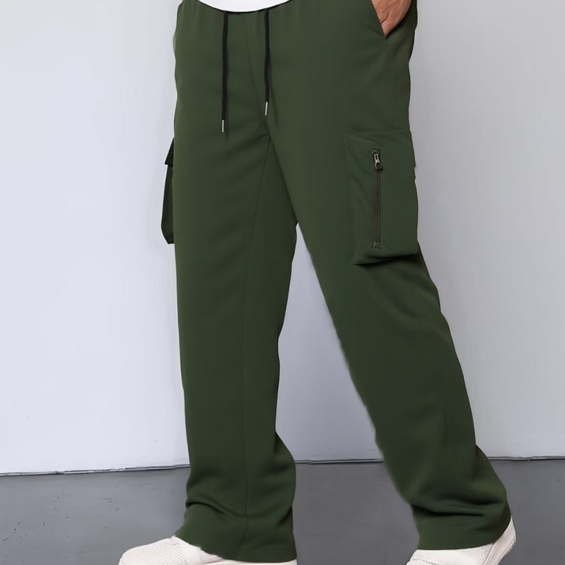 Herren Cargo-Hose mit funktionalen Taschen und verstellbarem Bund – Bravaro