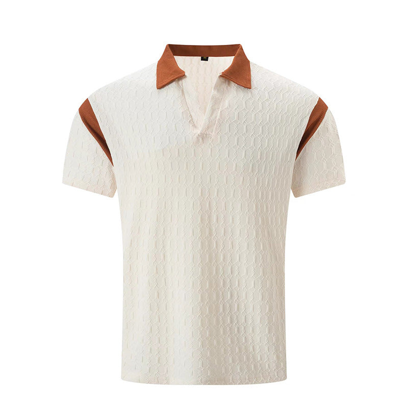 Herren Kurzarm Poloshirt mit strukturiertem Kragen und sportlichem Design Echoarchiv