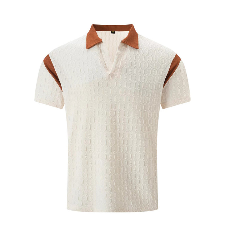 Herren Kurzarm Poloshirt mit strukturiertem Kragen und sportlichem Design Echoarchiv