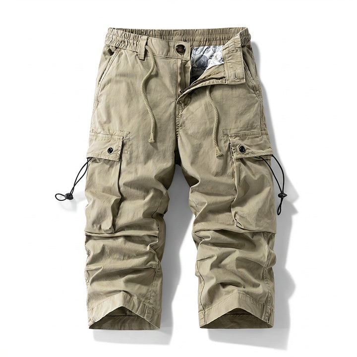 Herren 3/4-Trekking-Cargohose mit elastischem Bund, Tunnelzug und variabler Taschenorganisation Echo Archiv