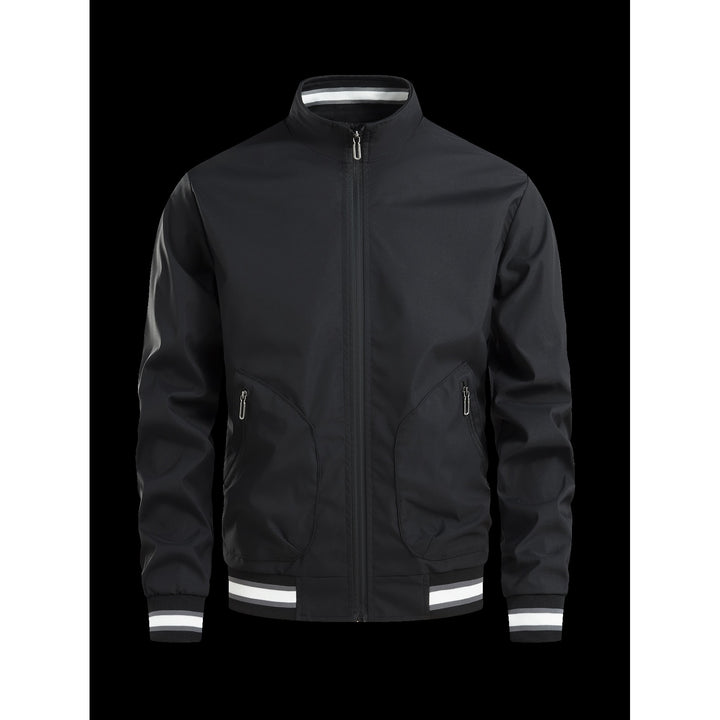 Herren sportliche Übergangsjacke mit hohem Kragen und praktischen Reißverschlusstaschen Echoarchiv