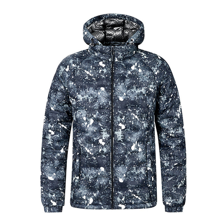 Herren Modische Steppjacke mit Kapuze und innovativem Design Echo Archiv