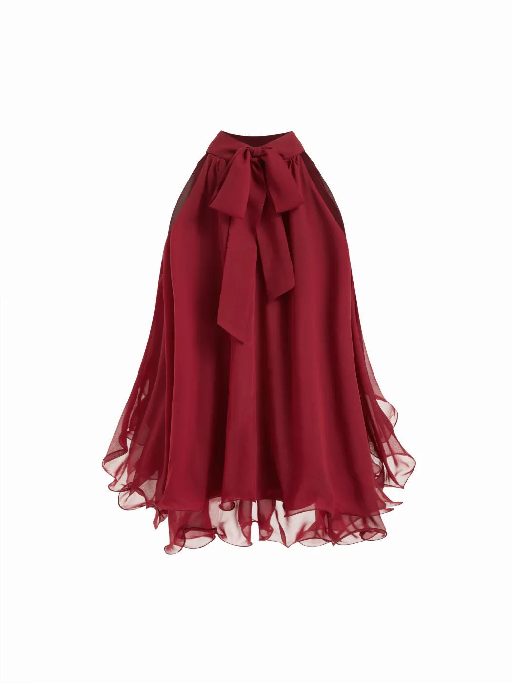 Damen Schwingender Chiffon-Rock mit Schleifenverschluss Echo Archiv