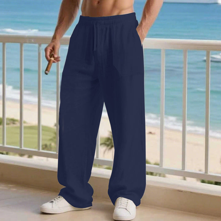 Herren bequeme Freizeit-Hosen mit elastischem Bund und praktischen Taschen Echoarchiv
