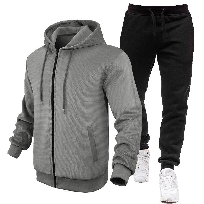 Herren Sportlicher Hoodie- und Jogginganzug mit Fleece-Futter und praktischen Taschen Echoarchiv