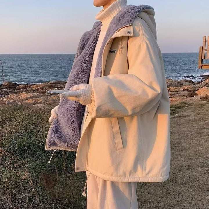 Echoarchiv | Wendbare Fleece-Parka Gemütlicher Winterstil Fleece-Wendejacke Für Kalte Tage