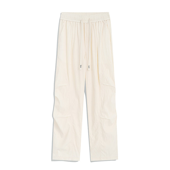 Herren Utility-Cargo-Loungehose mit Tunnelzugbund, Mehrfachtaschen & weitem Bein Echoarchiv