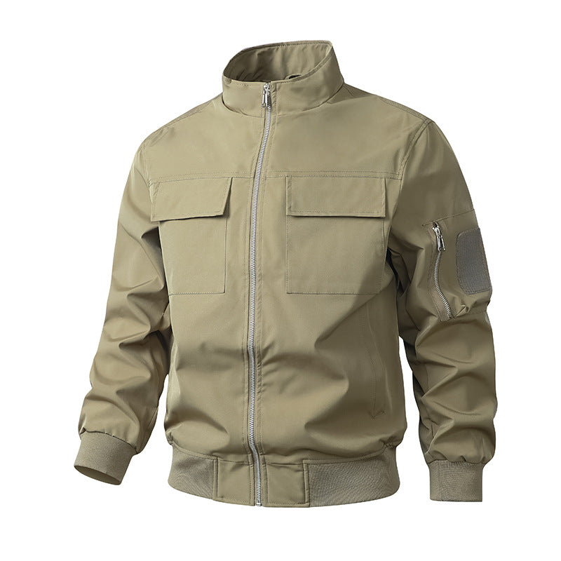 Herren multifunktionale Utility-Jacke mit praktischen Taschen und winddichtem Design Echoarchiv