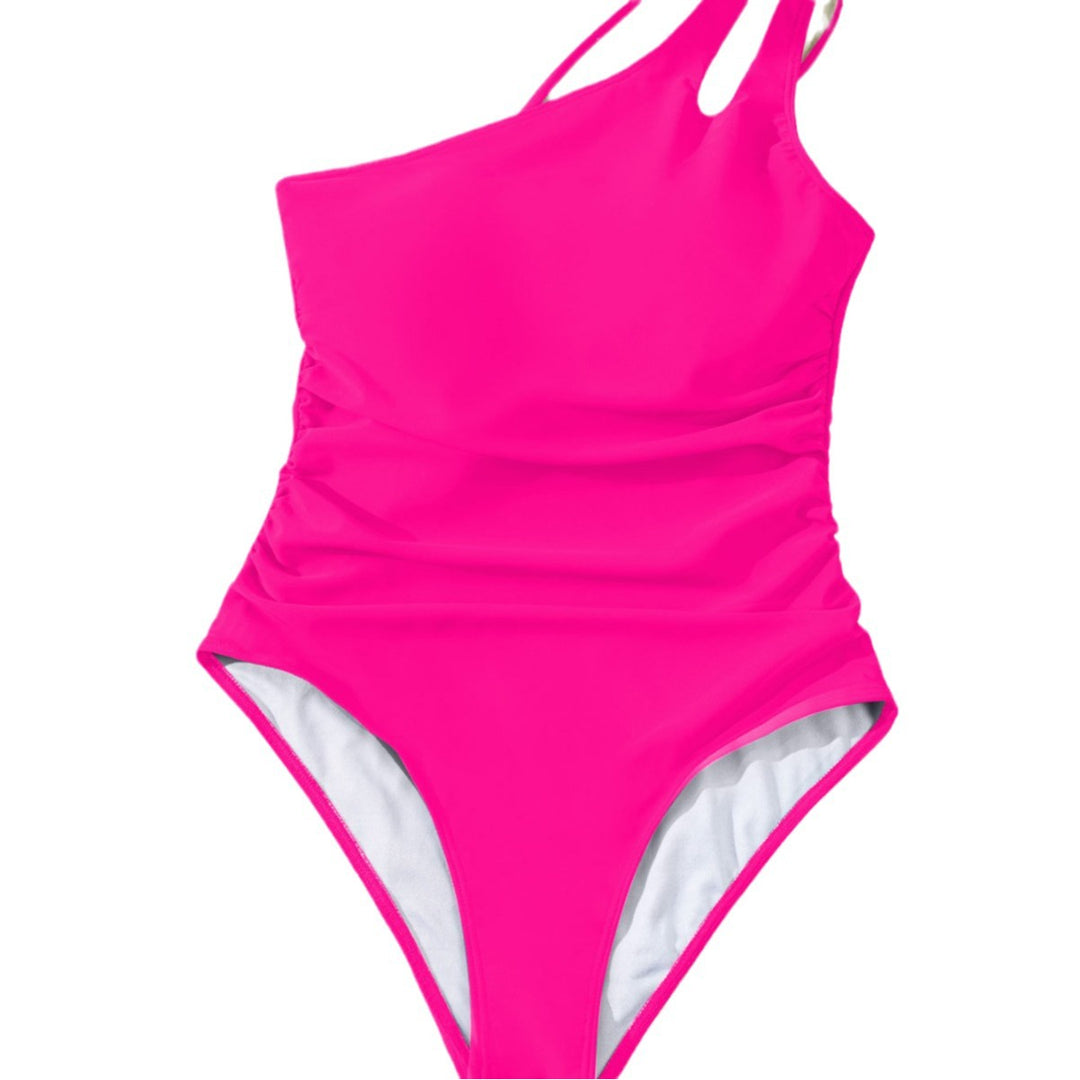 Damen Einseitiger Badeanzug mit elegantem Raffungselement und trendigem Ausschnitt Echo Archiv