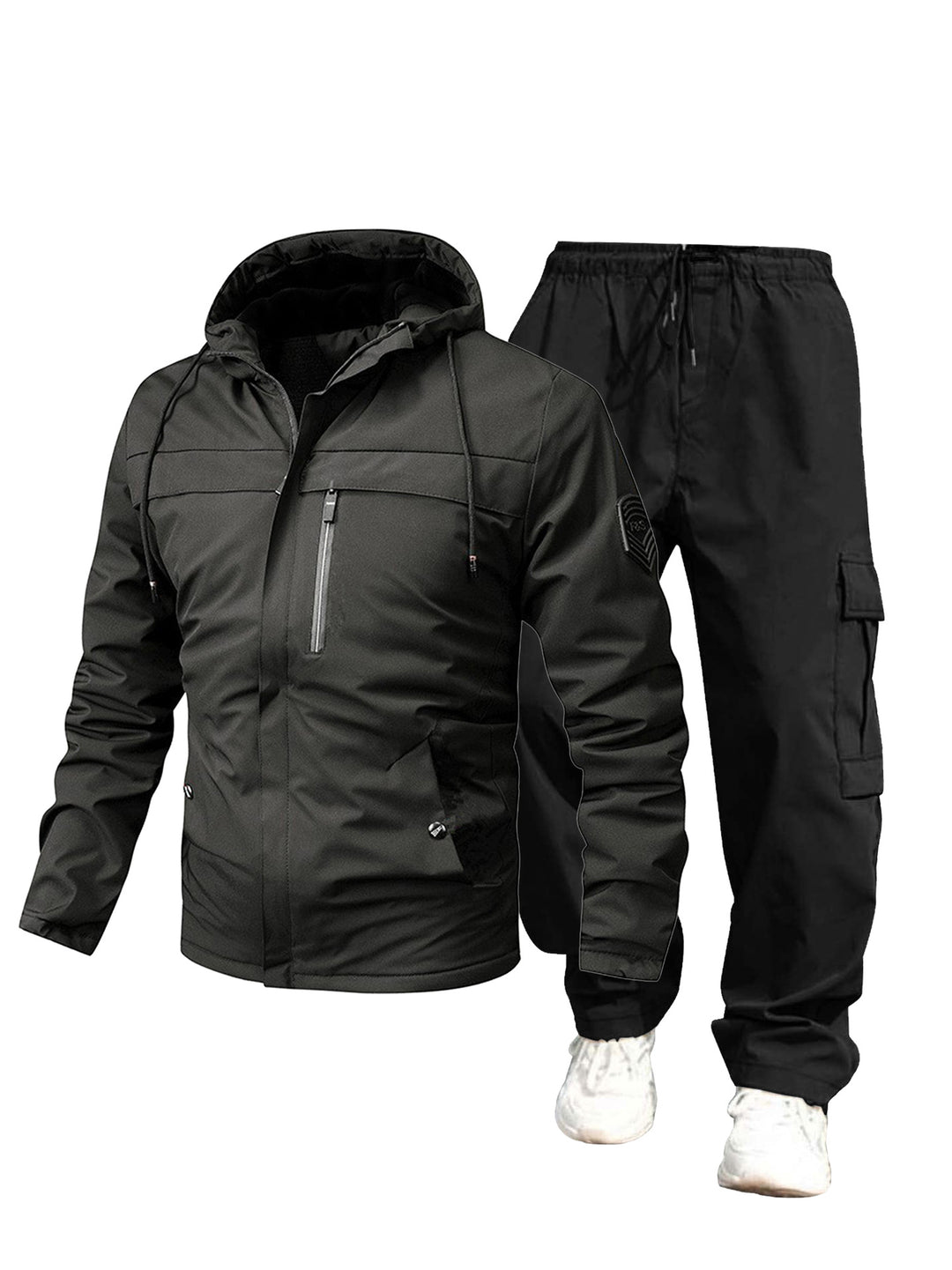 Herren Wetterfeste Outdoor-Jacke und Cargo-Hose Echo Archiv