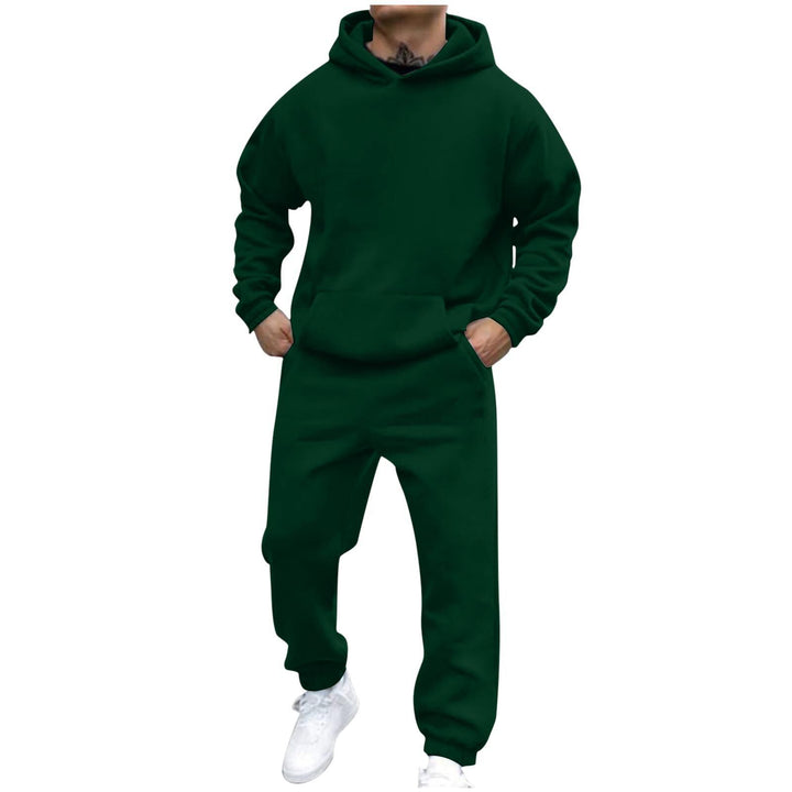 Herren bequemer Freizeitanzug mit oversized Schnitt und Kängurutasche Echoarchiv