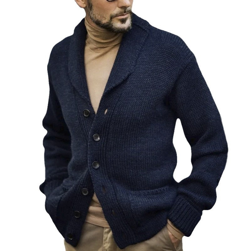 Herren kuscheliger Strickcardigan Echoarchiv