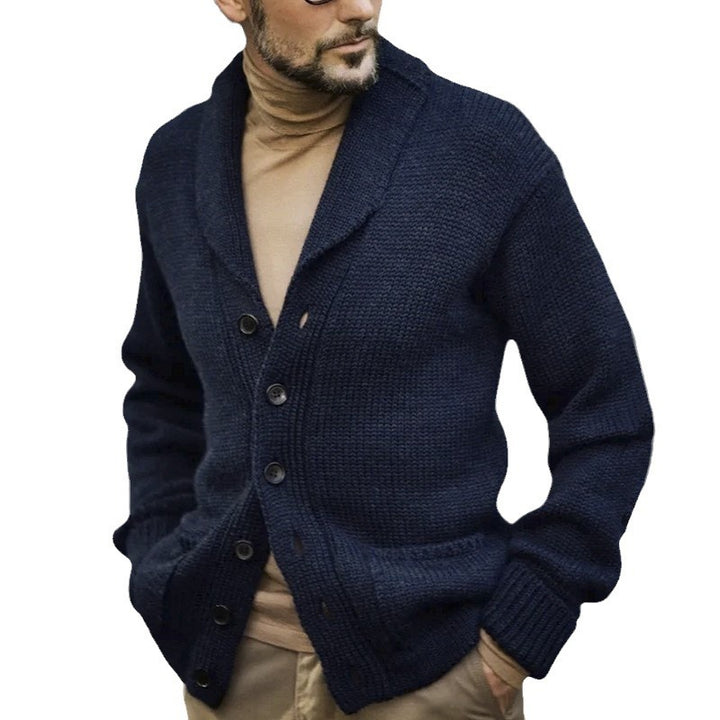 Herren kuscheliger Strickcardigan Echoarchiv