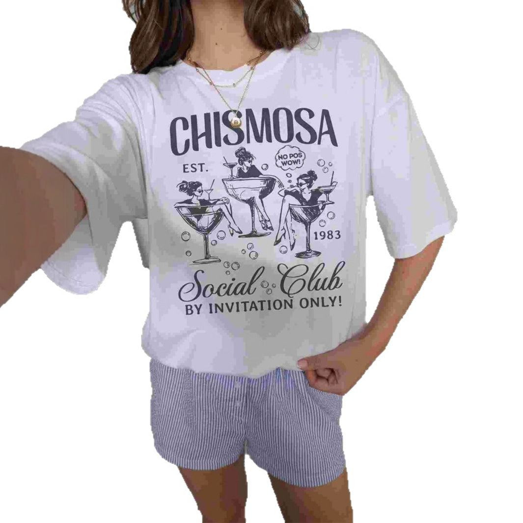 Damen T-Shirt mit coolem Grafikprint und lässiger Passform Echo Archiv