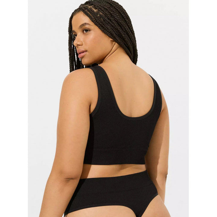 Damen Hochbund Bikini-Set mit strukturierter Oberfläche und modischem Crop-Top Echo Archiv