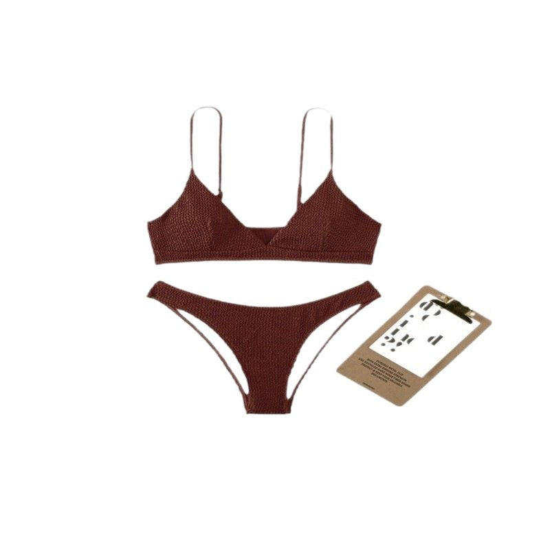 Damen Triangle-Bikini mit strukturiertem Stoff Echo Archiv