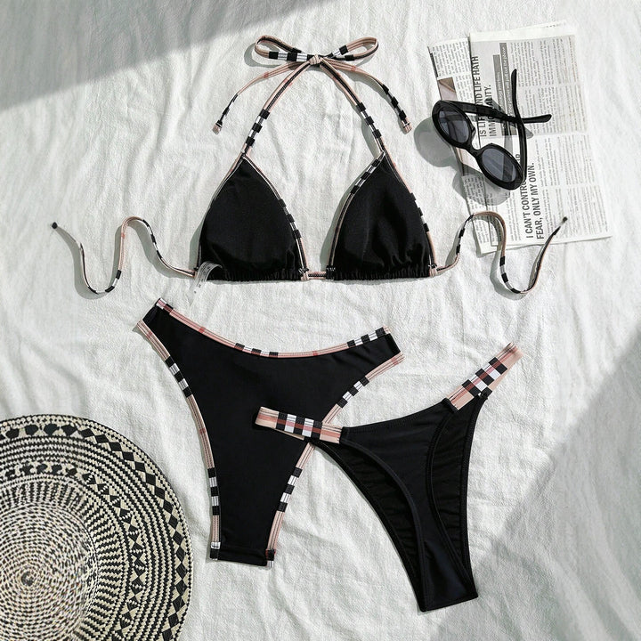 Damen Triangel-Bikini mit Struktur und modischen Akzenten Echo Archiv