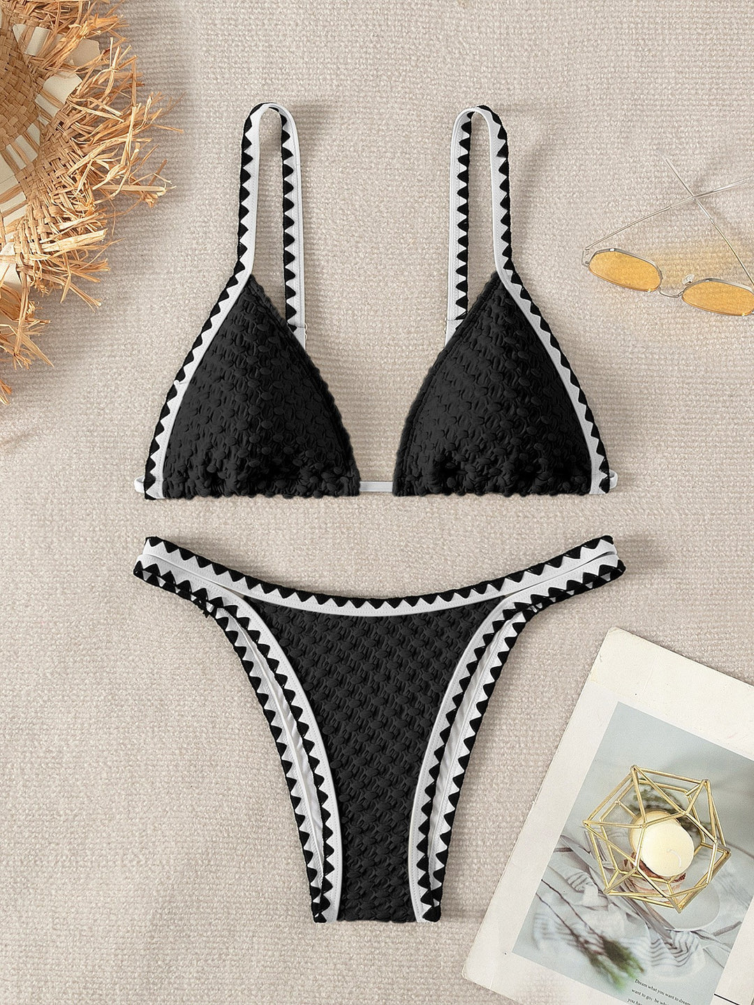 Damen Triangel-Bikini mit strukturierten Details Echo Archiv