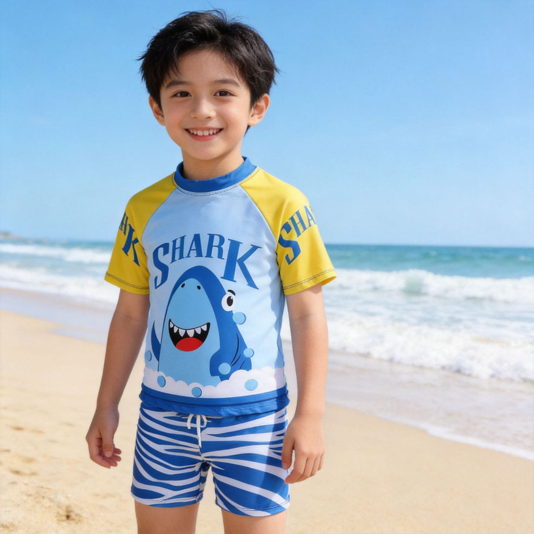 Jungen UV-Schutz Schwimmanzug mit kurzen Ärmeln Echo Archiv