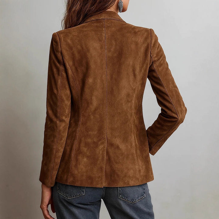 Damen Eleganter Wildlederblazer Echo Archiv