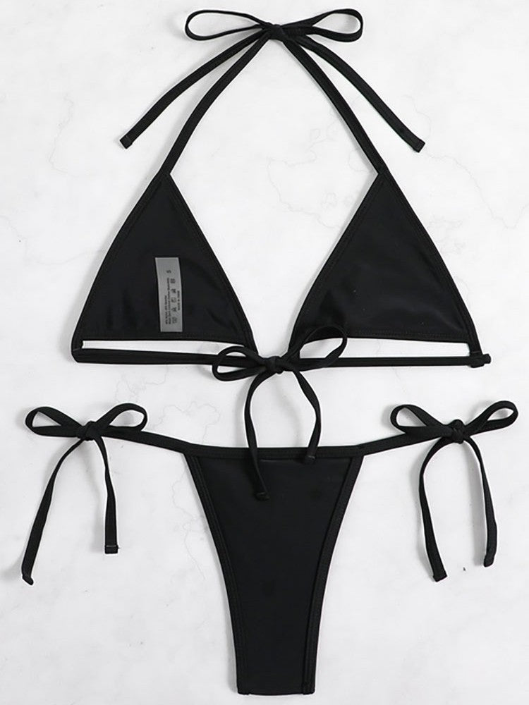 Damen Triangel-Bikini mit raffiniertem Schnürdesign Echo Archiv
