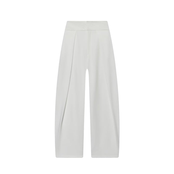Damen Weite Highwaist-Hose mit Frontfalten und fließender Palazzo-Silhouette Echo Archiv