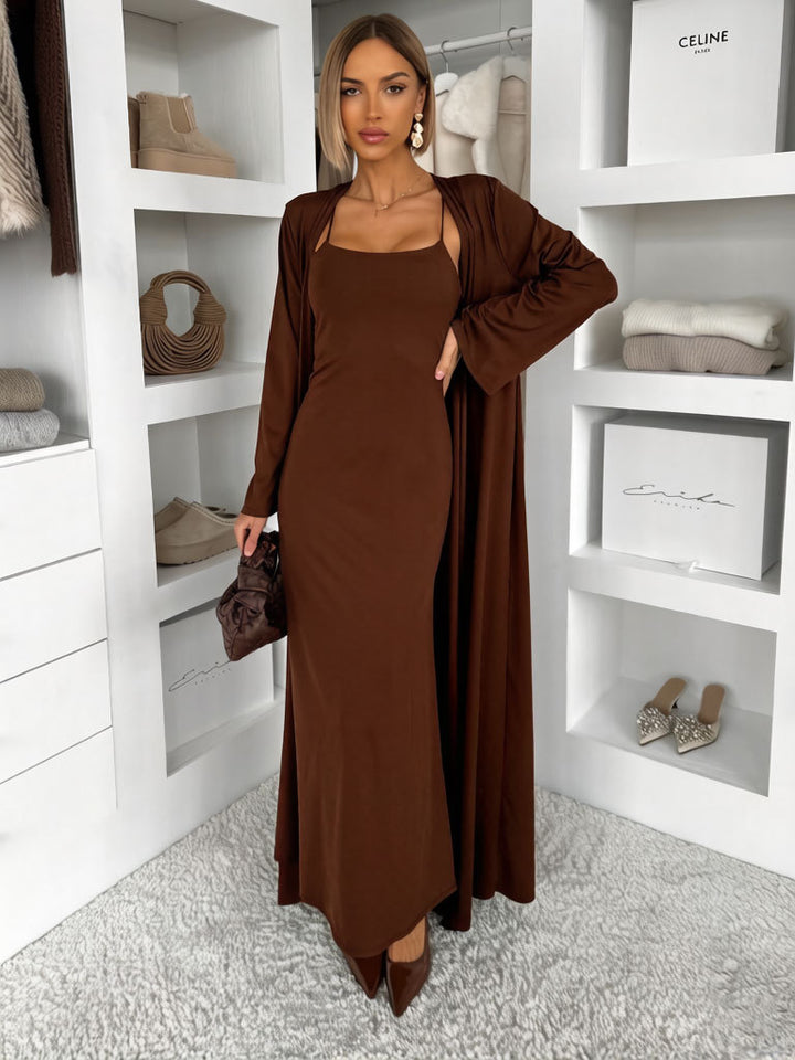 Damen Langes Maxikleid mit umschmeichelndem Schnitt Echo Archiv