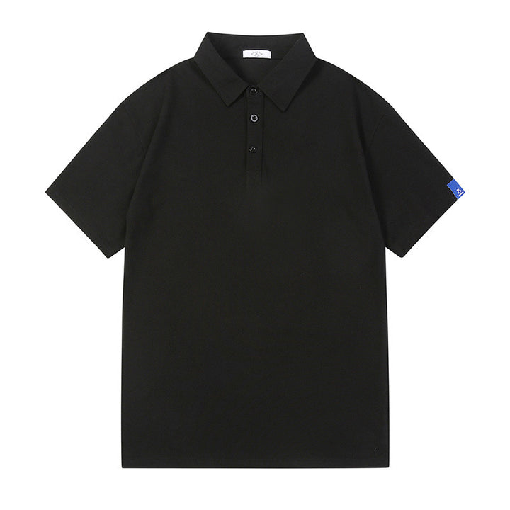 Herren atmungsaktives Poloshirt mit knopfverzierten Details Echoarchiv