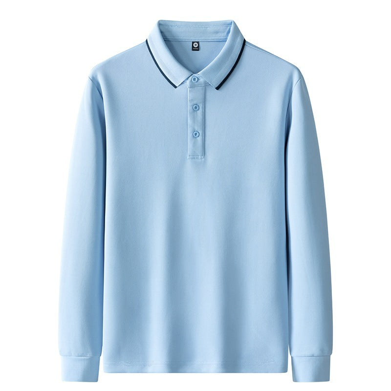 Damen Poloshirt mit langem Arm und Knopfdetails Echo Archiv