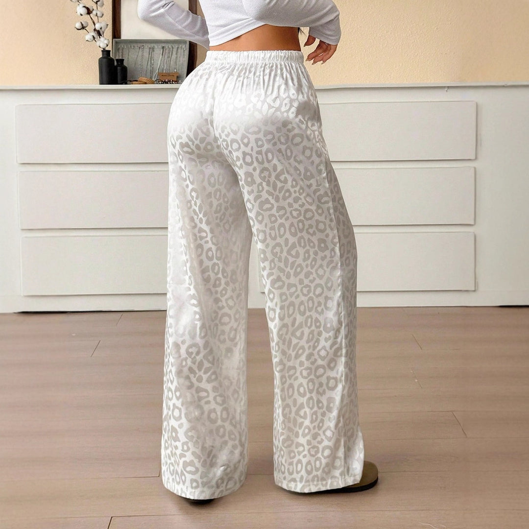 Damen Elegante Weite Leoprint-Hose Echo Archiv