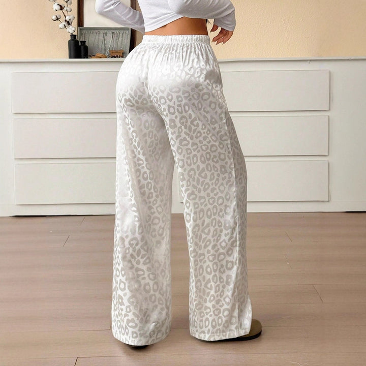 Damen Elegante Weite Leoprint-Hose Echo Archiv