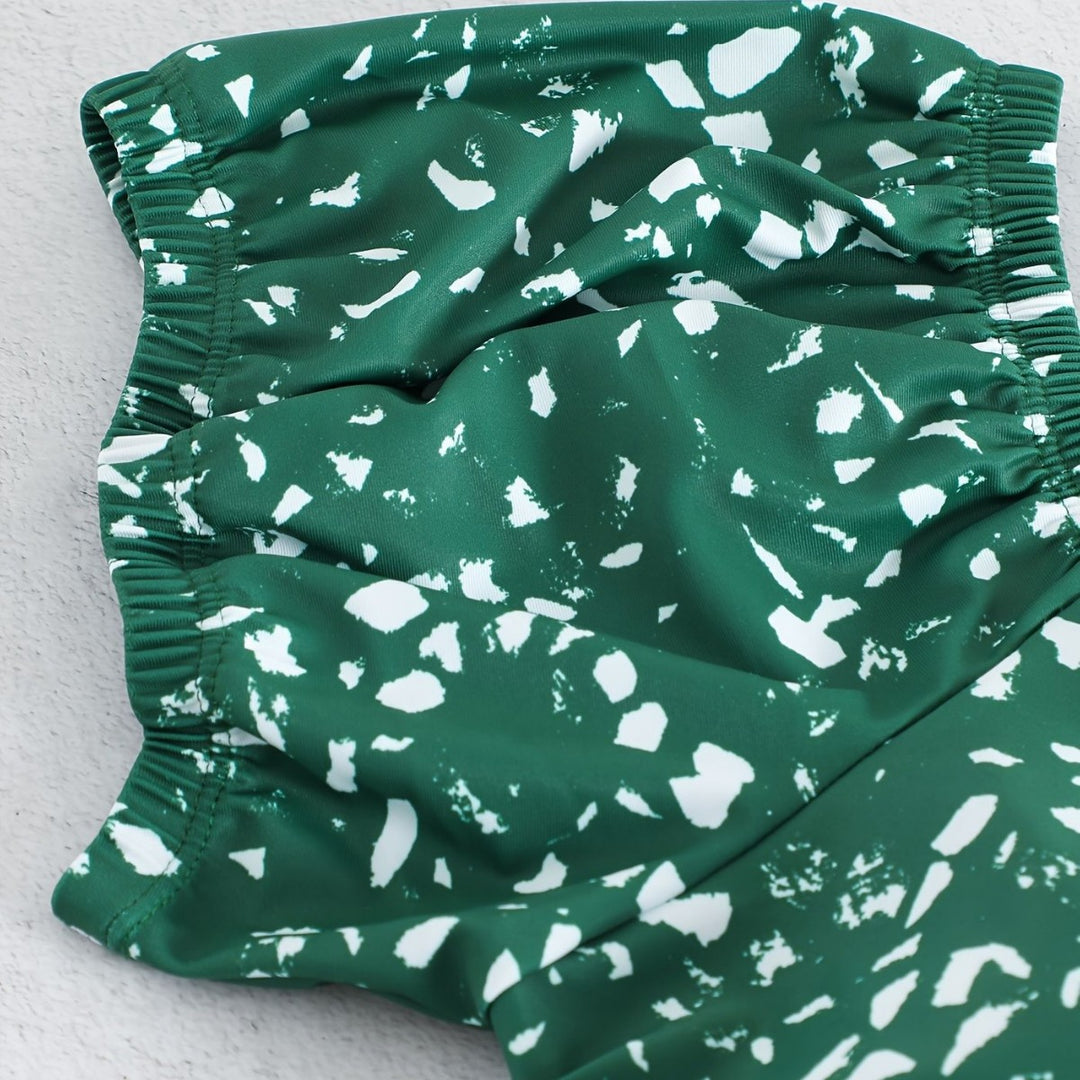Damen Crop-Bikini Oberteil mit Rüschendetails und passendem Unterteil Echo Archiv