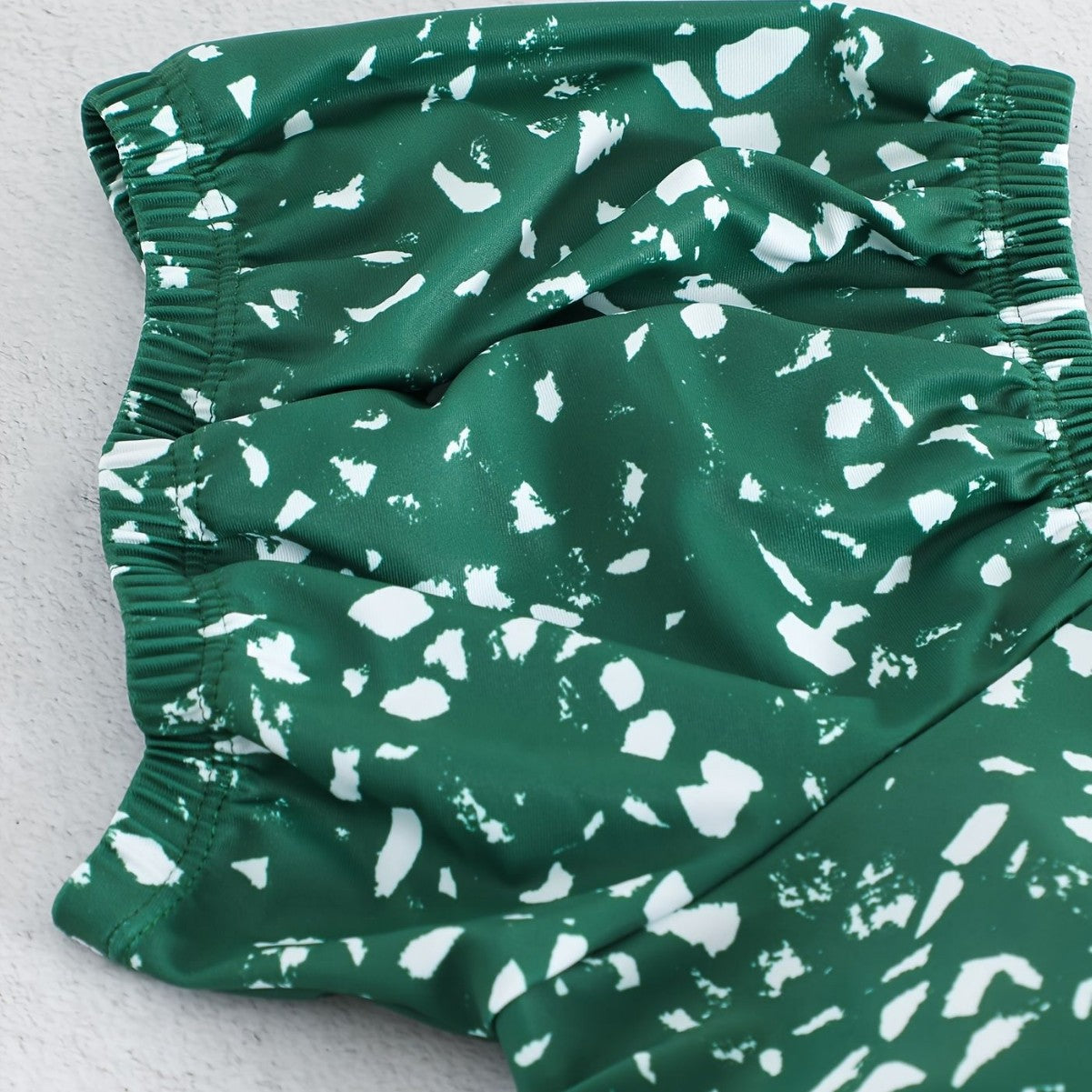 Damen Crop-Bikini Oberteil mit Rüschendetails und passendem Unterteil Echo Archiv