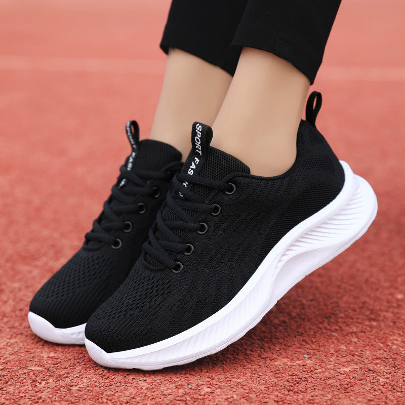 Damen nan ultraleichter Strick-Freizeitsneaker mit ergonomischer Dämpfungskernsohle und Zuglasche Echo Archiv