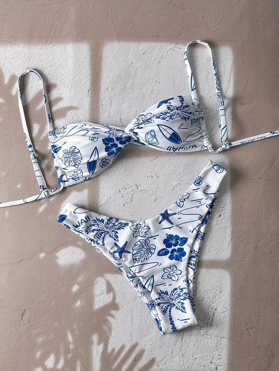Damen Floral Bikini-Set Echo Archiv