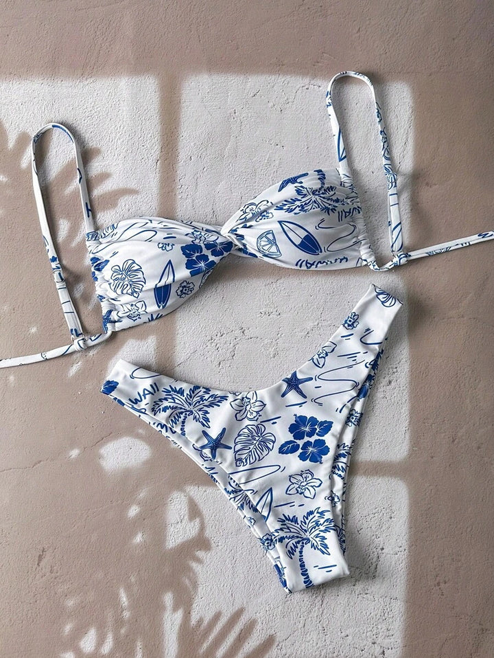 Damen Floral Bikini-Set Echo Archiv