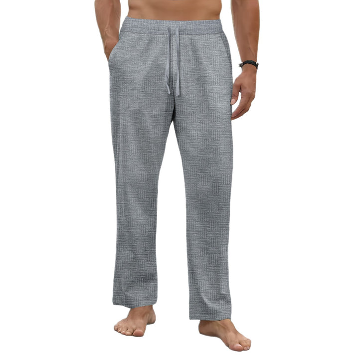 Herren bequeme Freizeithose mit elastischem Bund und modernen Mustern Echoarchiv