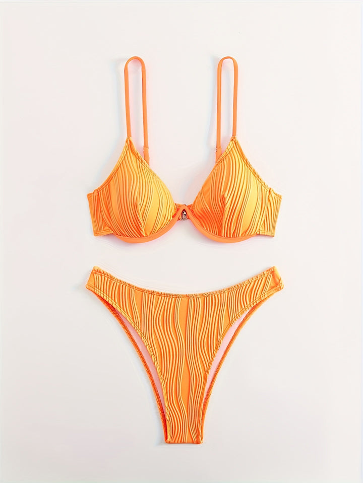 Damen Bikiniset mit elegantem Faltenmuster Echo Archiv