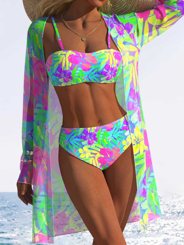 Damen Strandkleid mit floralem Muster Echo Archiv